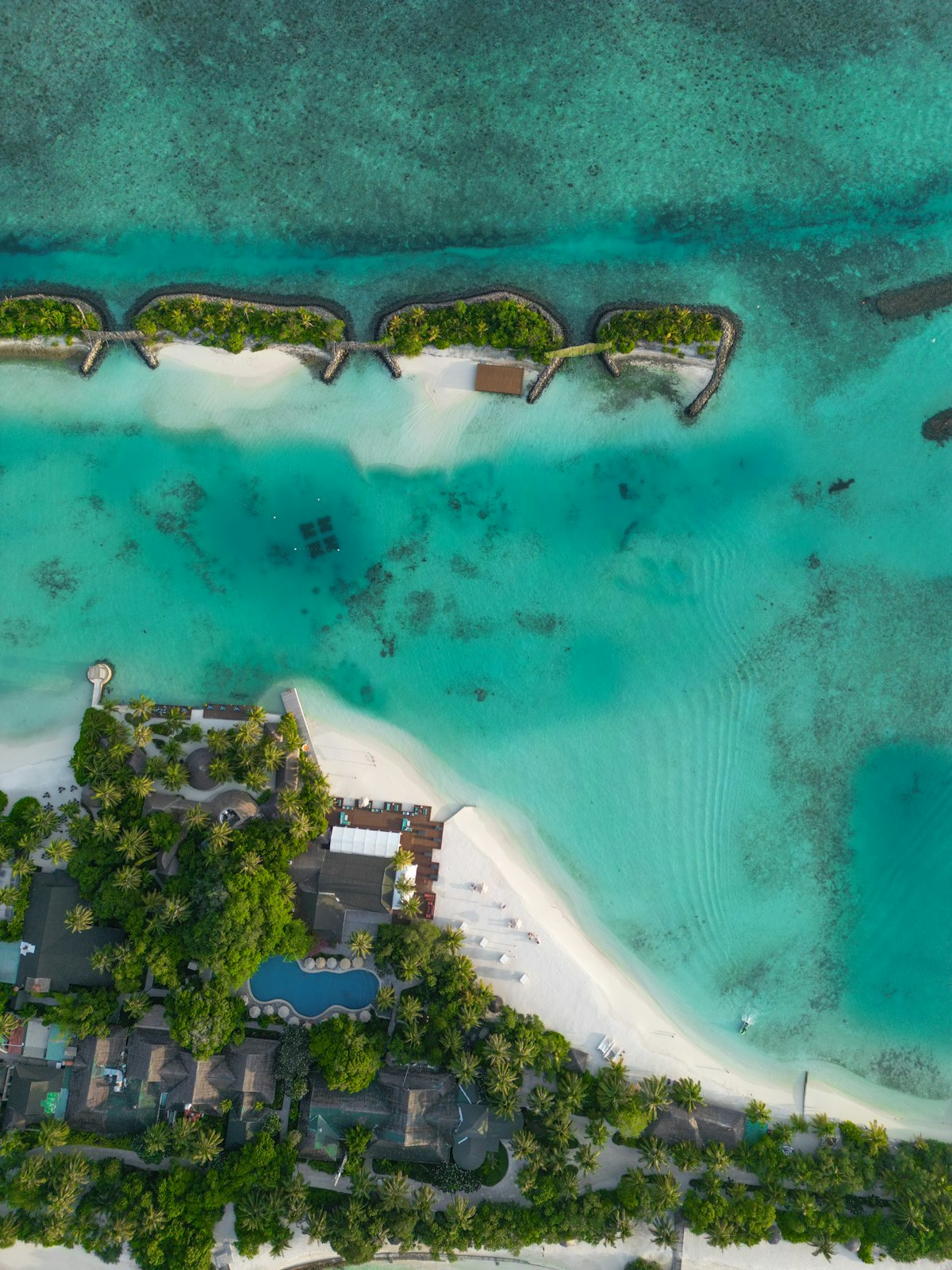 Island resort for honeymoon and premium beach travel